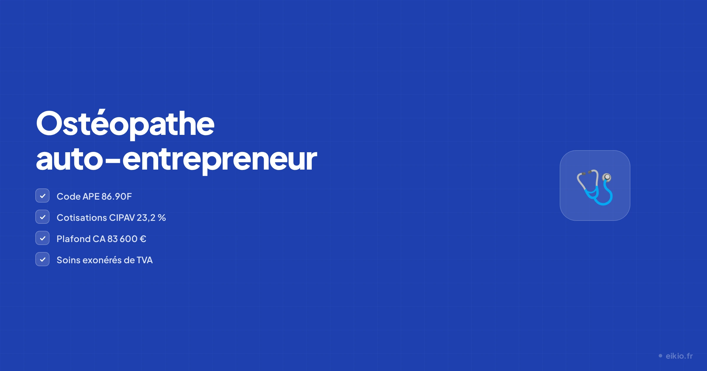 Devenir ostéopathe auto-entrepreneur en 2026 : guide complet